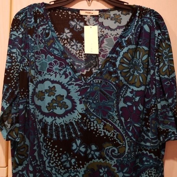 💕TRINA TURK💕 Paisly Tunic Mini Dress or C - Picture 7 of 8